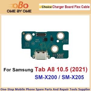 삼성 갤럭시 탭 A8 10.5 2021 SM-X200 X205 충전 포트 커넥터 플렉스 케이블 수리 부품용 USB 충전 도크 보드 플렉스