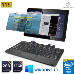T10 11.6인치 Windows 10 M90 태블릿, 도킹 키보드 포함, 32비트 인텔 아톰 X5-Z3735F, 2GB+32GB, 쿼드 코어, 1366 x 768 IPS