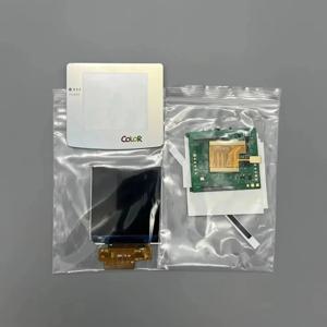 새로운 2.45인치 GBC IPS 고휘도 LCD 스크린 게임보이 컬러 GBC LCD용 오리지널 사이즈. 쉘을 절단할 필요 없음.