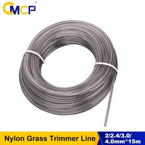 CMCP 2-4mm*15m 브러시커터 트리머 로프 펜타그램 나일론 예초 트리머 라인 브러시 커터 와이어 로프 액세서리