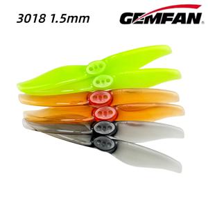 4쌍 Gemfan 허리케인 3018 1.5mm 3x1.8 3인치 2블레이드 RC 프로펠러 드론 쿼드콥터 FPV 레이싱 DIY 액세서리 예비 부품