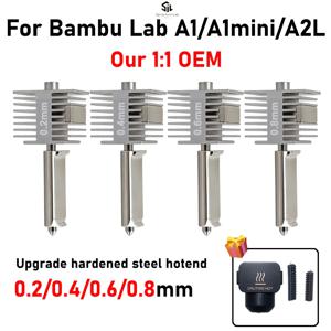Bambu Lab A2L A1 A1 Mini용 핫엔드 키트, 스테인리스 스틸 일체형 고정밀 A1 노즐, 정품과 동일한 품질 보증