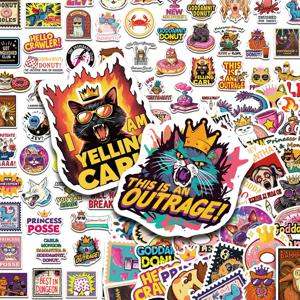 50/100pcs 던전 크롤러 칼 스티커 데칼 전화 스크랩북 수하물 스케이트 보드 헬멧 DIY 만화 미적 스티커