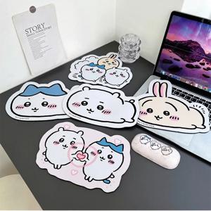 귀여운 만화 Usagi Hachiware 특수 모양의 가죽 마우스 패드 게임 고무 패드 데스크 매트 사무용품 어린이 선물