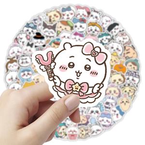 100개 귀여운 치이카와 애니메이션 스티커 방수 비닐 데칼 스크랩북 물컵 휴대폰 케이스 DIY 데코 어린이 선물
