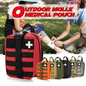 야외용 MOLLE 의료 파우치 전술 EDC 구급상자 휴대용 생존 외상 가방 여행 사냥 자동차 응급용 빈 의료 가방
