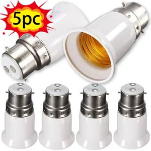 3/5pcs LED 램프 어댑터 B22 ~ E27 전구 소켓 변환기 램프 베이스 변환 홀더 전구 소켓 액세서리