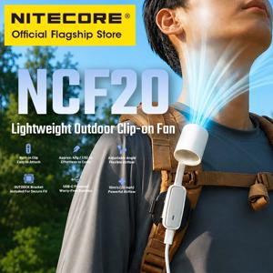 NITECORE NCF20 야외 클립온 팬 휴대용 팬 휴대용 포켓 냉각 송풍기 43g 낚시 캠핑 통근 하이킹 콘서트용