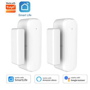 Tuya Wi-Fi 스마트 도어 및 창문 센서(자기 스위치 포함) Alexa 및 Google Home 호환 홈 오토메이션 보안
