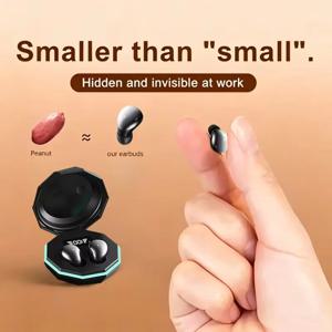 B57-Mini 보이지 않는 이어버드 블루투스 TWS 무선 이어폰 HIFI 스테레오 헤드셋(마이크 포함) 헤드폰 긴 배터리 수명
