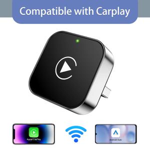 무선 CarPlay 안드로이드 오토 어댑터, 미니 USB 동글 플러그 앤 플레이, 유선 CarPlay/안드로이드 오토를 무선으로 변환하는 컨버터