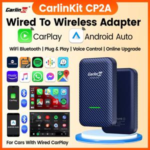 CarlinKit 4.0 CP2A 2-In-1 CarPlay 유선 CarPlay 차량용 안드로이드 자동 무선 어댑터 BT Wifi 5GHz 온라인 업그레이드 스마트 카 박스