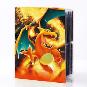 240Pcs Charizard Mewtwo 홀더 바인더 컬렉션 폴더 카드 슬리브 프로텍터 노트북 앨범 카드 보관 도서 디스플레이