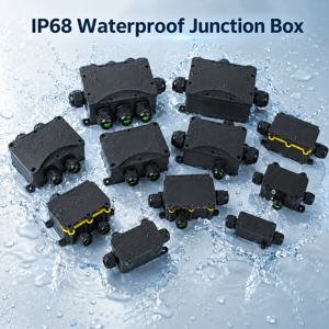 IP68 방수 접속함, LED 정원 조명 및 태양광 배선용 케이블 글랜드가 있는 실외 전기 케이블 커넥터