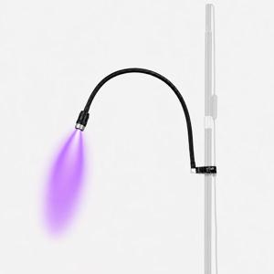 폴 마운트형 UV 속눈썹 램프 6W (반달형 라이트 스탠드용, 무소음 페달 포함) 속눈썹 연장용 UV LED 속눈썹 라이트