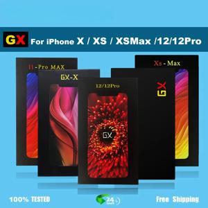 GX 브랜드 OLED 스크린 아이폰 12 13 14 15 16Pro Max 디스플레이 트루톤 3D 터치 스크린 아이폰 교체용 (공구 포함)