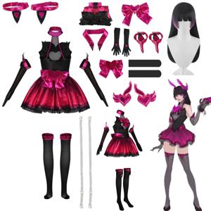 게임 오버워치 DVa 송하나 나이트 팬텀 코스프레 의상 세트 게임과 동일한 의상 할로윈 파티 슈트 액세서리 포함 풀세트