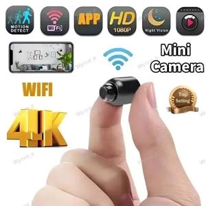 1080P HD 미니 WiFi 무선 보안 카메라 적외선 야간 투시 동작 감지 실내 감시 카메라 원격 모니터링