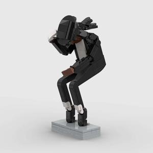 MOC 마이클 잭슨 블록 세트, 팝의 왕 피규어 모델, 스페이스 워크 포즈 블록 키트, 성인을 위한 DIY 조립 장난감