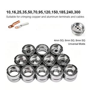 유압 압착 다이스(10-300mm²) 및 ES-300/GC-300/EZ-300용 범용 몰드(4, 6, 8)