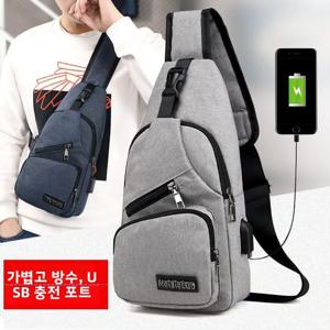 스트릿 스타일 남성 크로스백 심플 스포티 청년 동남아시아 스타일 가슴가방 캐주얼 풍경풍 가죽제품/인기 여성 가방/남성 가방