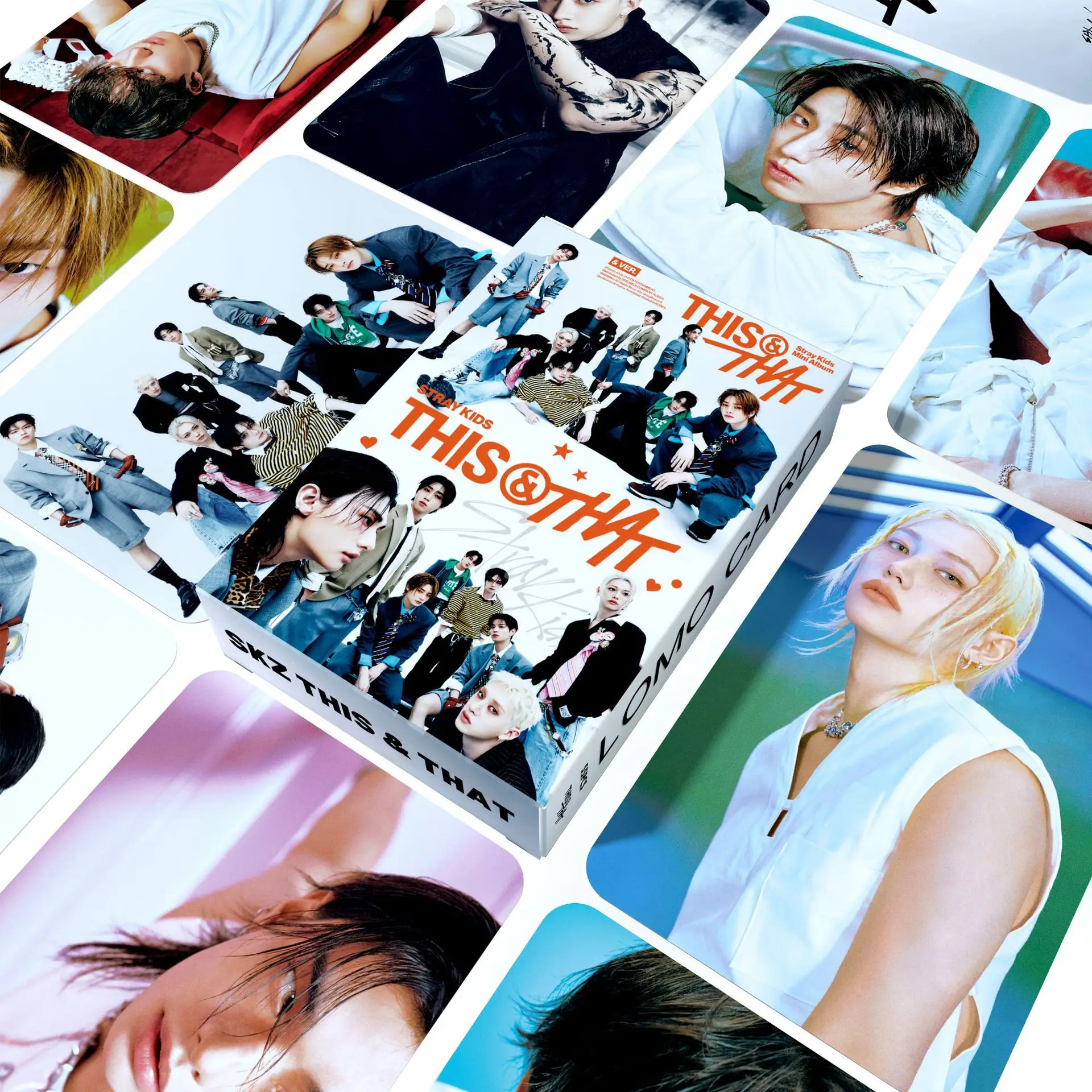 55장의 K팝 보이그룹 미니카드, 신작 앨범 THIS THAT, 연예인 굿즈, 팬 컬렉션, 로모 카드, 선물 카드