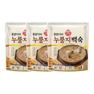 오뚜기 통닭다리 누룽지백숙 500g 3개