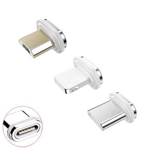 10 세대 마그네틱 케이블 플러그 iPhone XS MAX XR 8 7 6S SAMUSNG HUAWEI Xiaomi 자석 충전기 플러그 용 고속 충전 어댑터