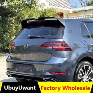 폭스 바겐 골프 MK7 7.5 TSi TDi GTI R GTD GTE ABS 플라스틱 리어 스포일러 aleron golf 7 2013 -2020 용 Oettinger 스타일 루프 스포일러