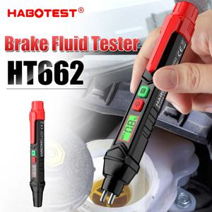 HABOTEST HT662 자동차 브레이크 유체 수분 계량기 액체 오일 테스터 분석기, DOT3/DOT4/DOT5.1 브레이크 오일 품질 확인 펜