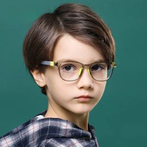 사각형 안티 블루라이트 어린이 안경 TR90 프레임 컴퓨터 광학 안경 반사 방지 블루레이 필터 차단 안경