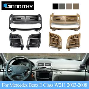 메르세데스 벤츠 E 클래스 W211 E220 E250 E320 E350 E55 2003-2008용 자동차 앞 에어컨 AC 벤트 그릴 아웃렛 커버 트림