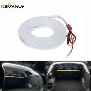 자동차 트렁크 LED 라이트 스트립 400cm 유연한 PVC 장식 조명 스트립 자동 감응 분위기 램프 SUV MPV용