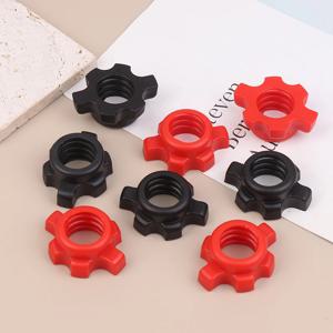 8/16Pcs 바벨 덤벨 육각 너트 고정 액세서리 홈 체육관 피트니스 장비 로드 나사 스크류 칼라 클램프