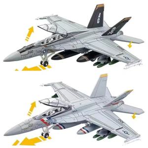 1/72 스케일 항공기 ABS US F18 F/A-18F 슈퍼 호넷 전투기 및 군용 조립 모델 빌딩 블록 플라스틱 비행기 컬렉션