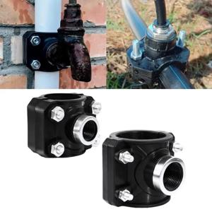 32mm 25mm 20mm 파이프 클램프 1/2'' 암나사 커넥터 PVC PE 파이프 물 분배기 수리용 리듀싱 커플링 피팅