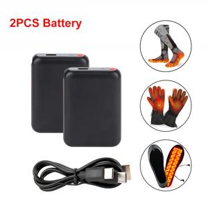 5V 6000mAh 가열 양말 배터리 따뜻한 장갑 의류 신발 양말 깔창 타입-C 충전 겨울 야외 모바일 보조 배터리