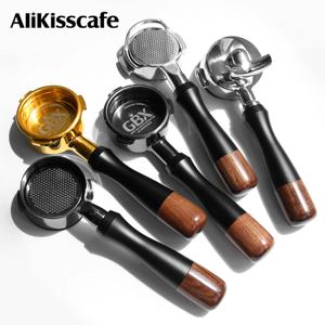 AliKisscafe 58mm 커피 바텀리스 포터필터 E61 Gaggia Breville Hibrew H7 에스프레소 머신 액세서리 바리스타 도구