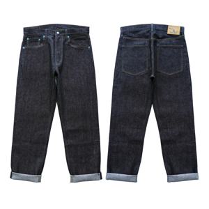 소스 Zhan SZ6601-10OZ 남성용 청바지, 셀비지 샌포라이즈 데님 청바지, 남성용 인디고 청바지, 레귤러 핏 스트레이트 레그, 10 oz, 여름