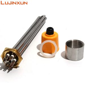 LUJINXUN DN40 47mm BSP 스레드 히터 요소 220V/380V 물 탱크 3KW/4.5KW/6KW/9KW/12KW 10 201SS 튜브 구리 스레드 1pc