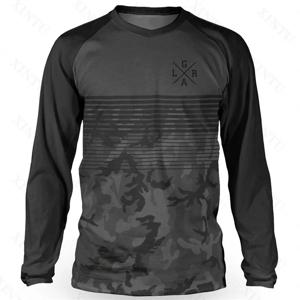 루즈 라이더 남성용 산악 자전거 긴팔 저지 DH 모토크로스 다운힐 저지 BMX 자전거 엔듀로 MTB 셔츠 통기성 의류