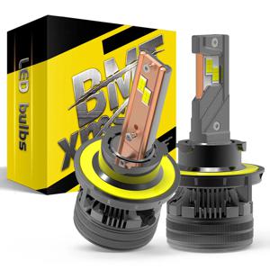 BMTxms 2PCS Q7 9008 H13 9007 HB5 H4 LED 하이 로우 빔 헤드라이트 H1 H7 H8 H11 9005 HB3 9006 HB4 오류 없음 헤드램프 안개 DRL 조명