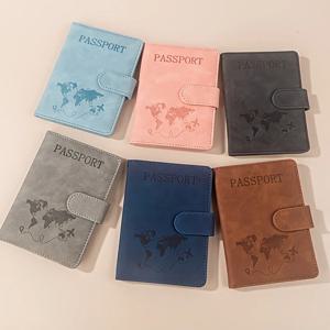 여행용 RFID 여권 케이스 (남녀공용), 귀여운 여권 지갑 RFID 차단 카드 슬롯, RFID 여권 커버/케이스 여행용 지갑