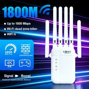 무선 WiFi 리피터 라우터 AP 신호 증폭기, 고속 WiFi 신호 부스터 확장기 10000 평방피트 넓은 적용 범위
