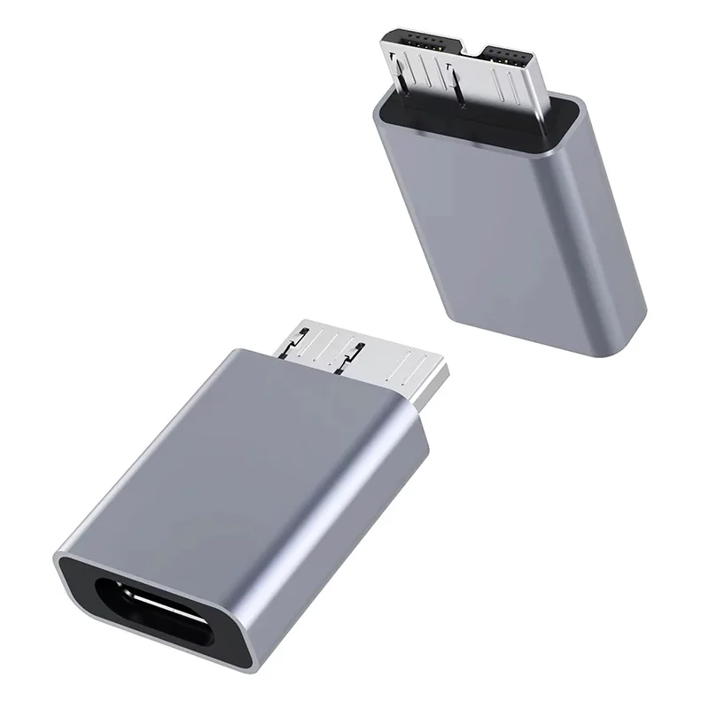 USB 타입 C - 마이크로 B 3.0 어댑터 외장 하드 드라이브 디스크 HDD 케이블 (소니, 시게이트, 뉴스미, 도시바 호환) 케이블 컨버터 액세서리