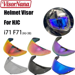 HJC HJ-38 i71 F71 용 오토바이 헬멧 바이저 렌즈 안티 uv 안티 스크래치 방진 윈드 쉴드 오토바이 액세서리