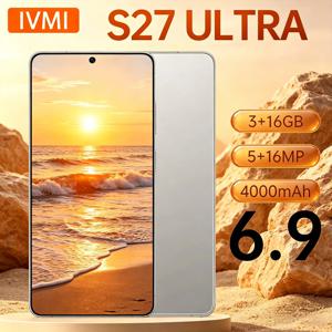 IVMI S 27 울트라 언락 스마트폰 6.9인치 안드로이드 10 3GB 16GB 듀얼 SIM 4G 글로벌 버전 구글 플레이 저가형 휴대폰
