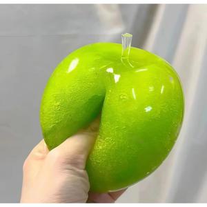 슬러시 그린 블루베리 스트레스볼, 바스락거리는 소리가 나는, 모양을 자유롭게 만들 수 있는, 잘 튕겨지지 않는, 손잡이가 있는, 불안 완화용, 집중력 향상용 장난감, 선물용