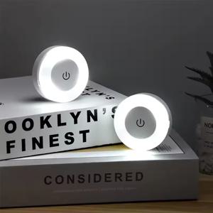 에너지 절약형 LED 터치 센서 야간 조명, USB 충전식, 자석 부착 벽등, 방, 복도, 침실용 휴대용 야간 조명