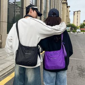 새로운 나일론 야외 하이킹 여행용 경량 속건 방수 대용량 크로스바디 싱글 숄더백 레저 캐주얼 스타일